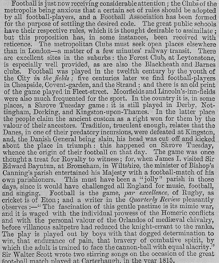 1863 history of football